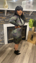 Load image into Gallery viewer, &quot;PRETTY YOU&quot; CAMO DRESS
