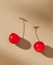 Load image into Gallery viewer, "CHERRY DANGLE” FASHION EARRINGS
