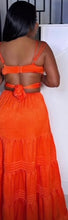 Load image into Gallery viewer, “CLASSY”ORANGE SUNDRESS
