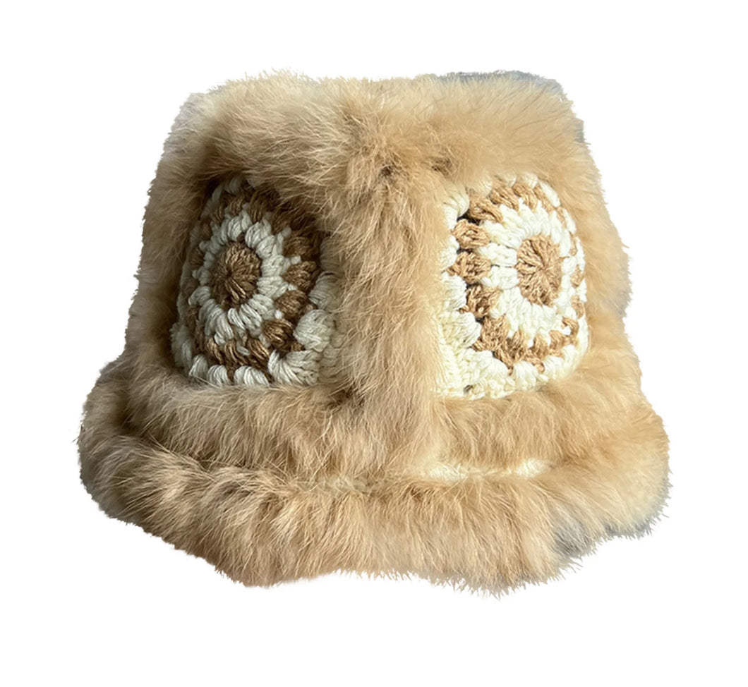“TAN FURR” BUCKET HAT