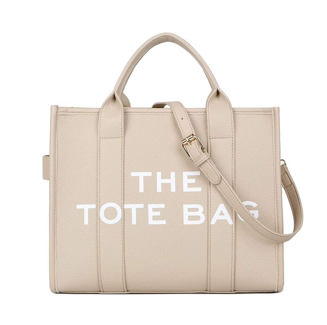 “THE TOTE BAG” CREAM HANDBAG