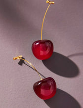 Load image into Gallery viewer, "CHERRY DANGLE” FASHION EARRINGS
