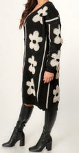 Load image into Gallery viewer, “LAYSHA” BLACK &amp; WHITE FLORAL CARDIGAN
