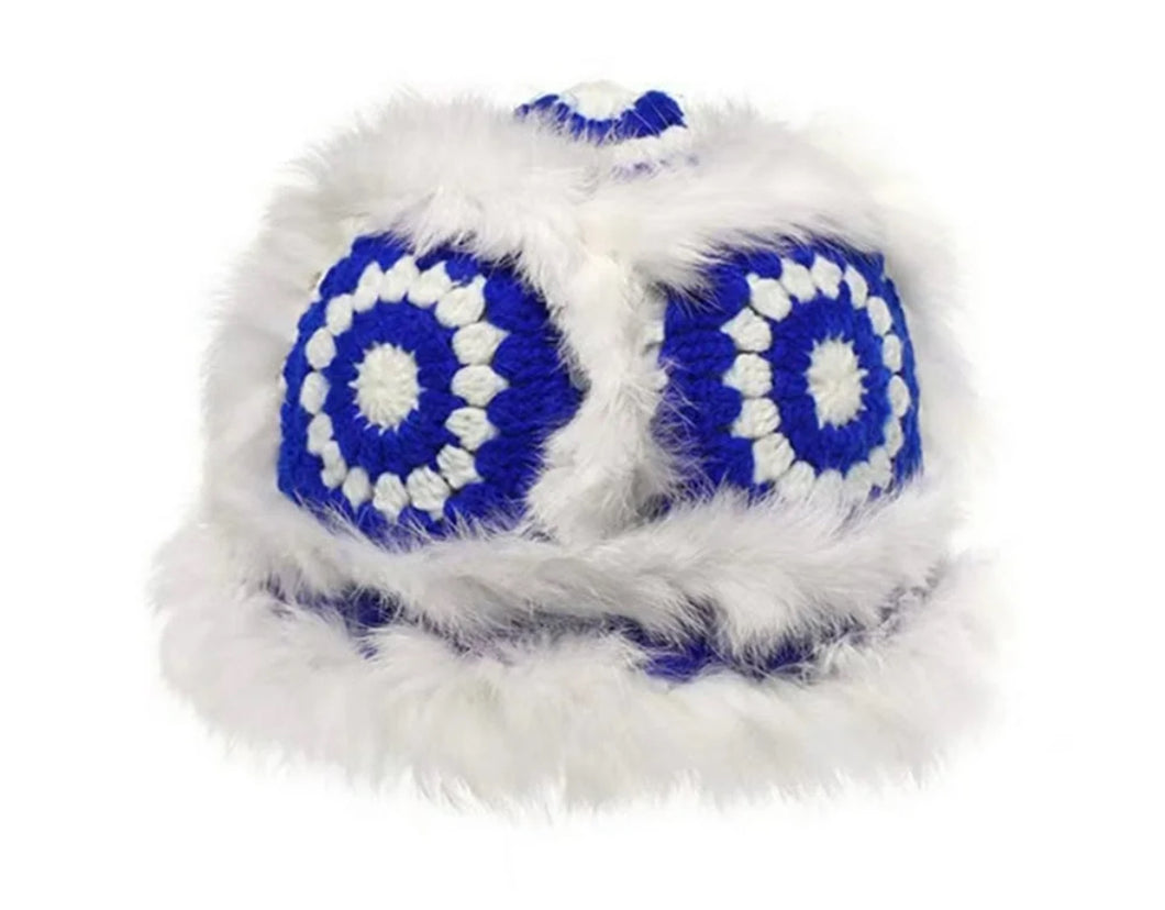 “BLUE FURR” BUCKET HAT
