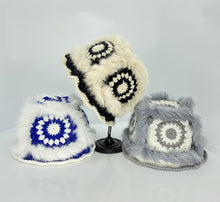 Load image into Gallery viewer, “BLUE FURR” BUCKET HAT
