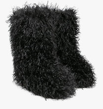 Load image into Gallery viewer, “FAUX FURR” BLACK BOOTS
