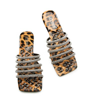 Load image into Gallery viewer, &quot;DIAMOND&quot; CHEETAH SANDAL
