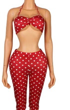 Load image into Gallery viewer, “POLKA MIAMI” RED 2 PIECE SET
