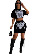 Load image into Gallery viewer, "HALLIE" BLACK 2 PIECE SET
