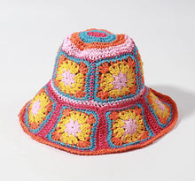 Load image into Gallery viewer, “COLORFUL FLORAL” BUCKET HAT
