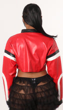 Load image into Gallery viewer, &quot;SPORTS BLAZE&quot; RED WHITE &amp; BLACK JACKET
