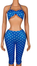 Load image into Gallery viewer, “POLKA MIAMI” BLUE 2 PIECE SET
