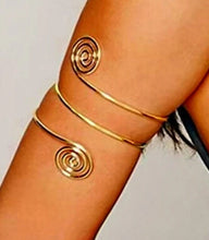Load image into Gallery viewer, “FANCY” GOLD ARMLET BANGLE BRACELET
