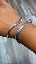 Load image into Gallery viewer, “NICOLE” SILVER CUFF BANGLE
