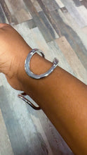 Load image into Gallery viewer, “NICOLE” SILVER CUFF BANGLE
