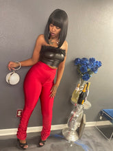 Load image into Gallery viewer, "FAUX LEATHER" TOP
