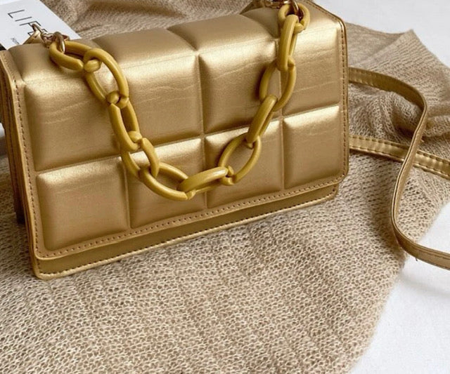 Gold Chain Handbag