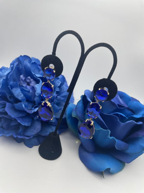 Diamond Blue Earrings