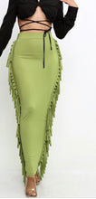 Load image into Gallery viewer, “RHONDA FRINGE” SKIRT
