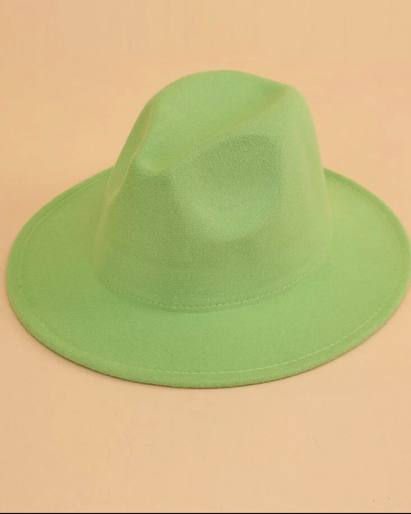 Lime Green Fedora Hat