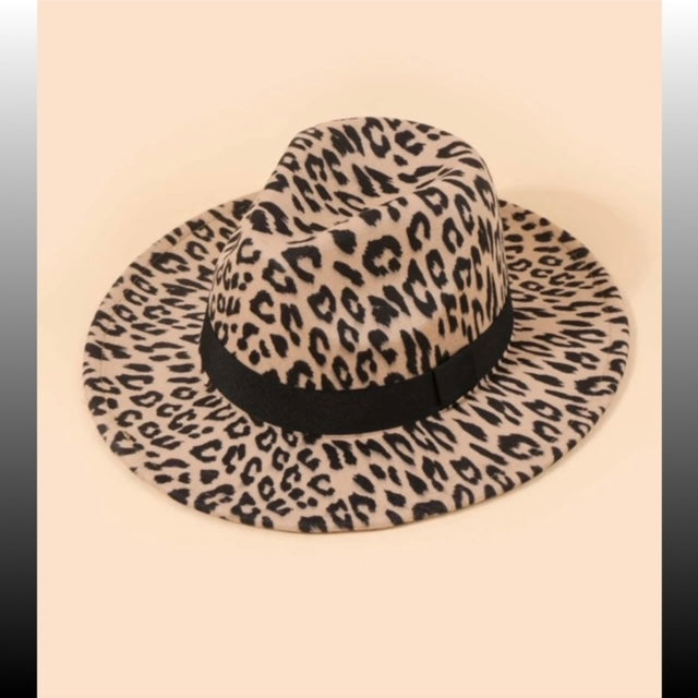 Cheetah Fedora Hat