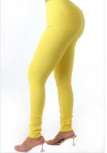 Load image into Gallery viewer, “FITTED YELLOW” JEANS
