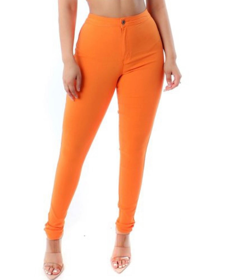 “FITTED ORANGE” JEANS