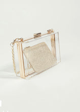 Load image into Gallery viewer, Gold Clear Acrylic Handbag
