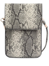 Load image into Gallery viewer, Black Snake Skin Crossbody Handbag
