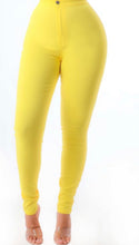 Load image into Gallery viewer, “FITTED YELLOW” JEANS
