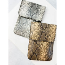 Load image into Gallery viewer, &quot;BROWN SNAKE SKIN&quot; CROSSBODY HANDBAG
