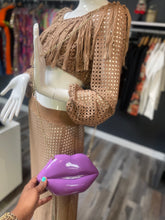 Load image into Gallery viewer, Purple Lips Fashion Handbag
