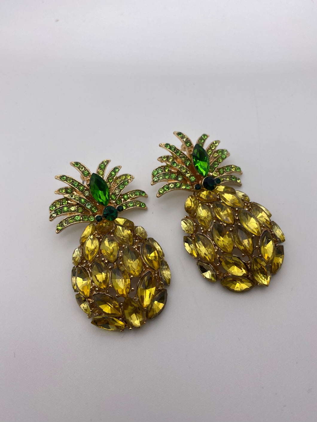 Pineapple Crystal Earrings