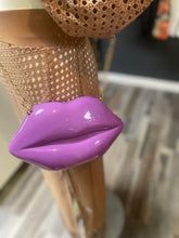 Load image into Gallery viewer, Purple Lips Fashion Handbag
